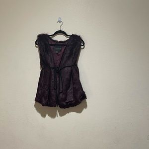 Dark purple vest